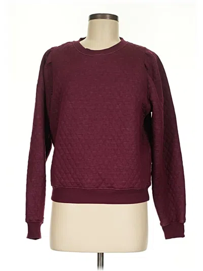 Pre-owned Marine Layer Pullover Sweater In Burgundy