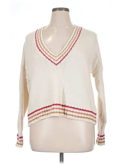 Pre-owned Marine Layer Pullover Sweater In Ivory