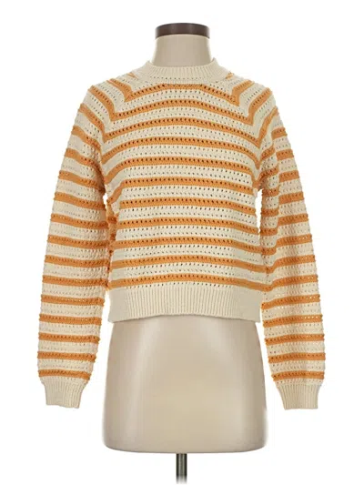 Pre-owned Marine Layer Pullover Sweater In Orange