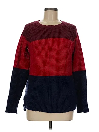Pre-owned Marine Layer Pullover Sweater In Red