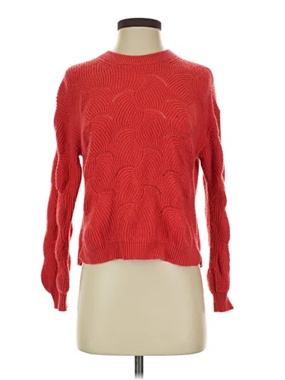 Pre-owned Marine Layer Pullover Sweater In Red