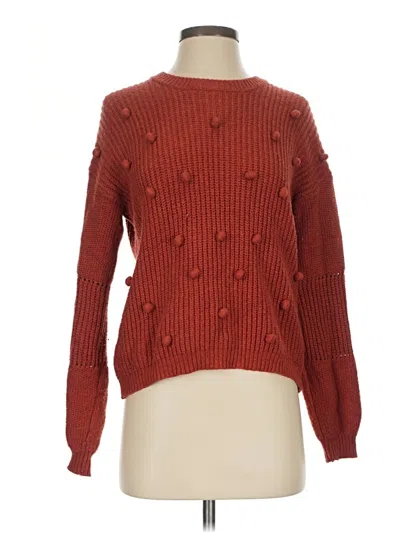 Pre-owned Marine Layer Pullover Sweater In Red