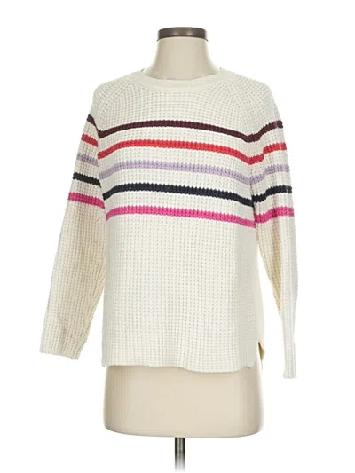 Pre-owned Marine Layer Pullover Sweater In White