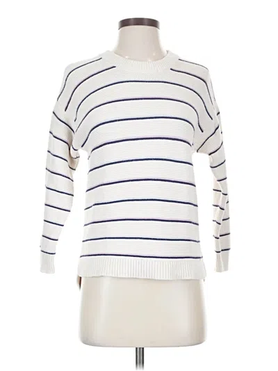 Pre-owned Marine Layer Pullover Sweater In White