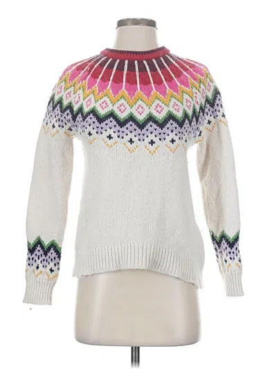 Pre-owned Marine Layer Pullover Sweater In White