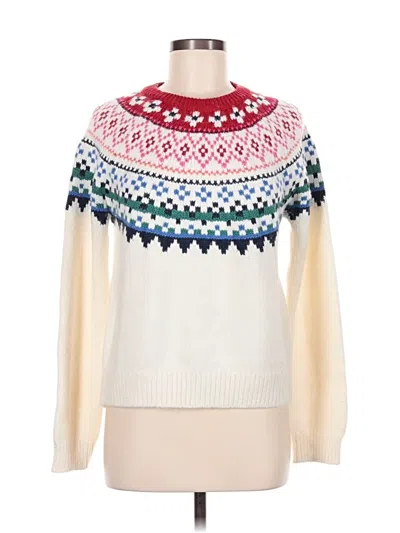 Pre-owned Marine Layer Pullover Sweater In White