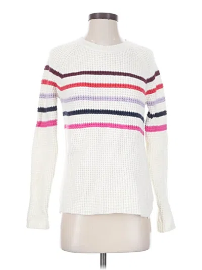 Pre-owned Marine Layer Pullover Sweater In White