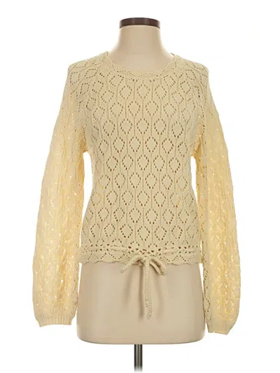 Pre-owned Marine Layer Pullover Sweater In Yellow