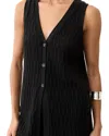 Marine Layer Ray Open Stitch Sweater Vest In Black