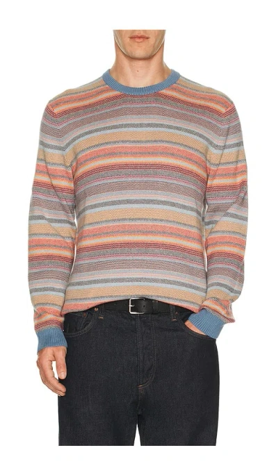 Marine Layer Reed Jacquard Sweater In Multi