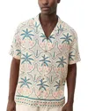 Marine Layer Regular Fit Print Camp Shirt In Neutral