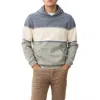 Marine Layer Relax Cloud 9 Colorblock Hoodie In Gray