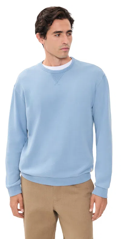 Marine Layer Relaxed Cloud 9 Fleece Crew Neck Sweatshirt Coastal Blue