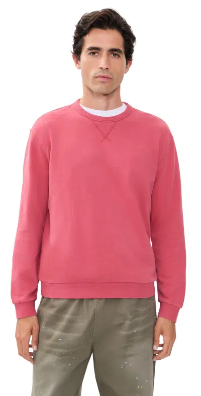 Marine Layer Relaxed Cloud 9 Fleece Crewneck Sweatshirt Baked Apple