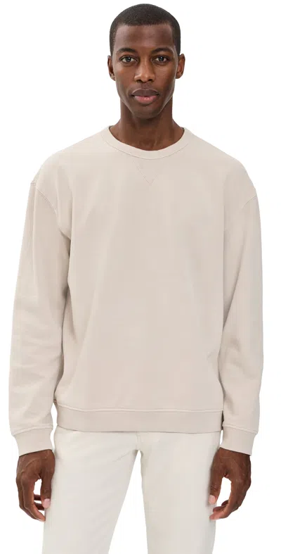 Marine Layer Relaxed Cloud 9 Fleece Crewneck Sweatshirt Whitecap