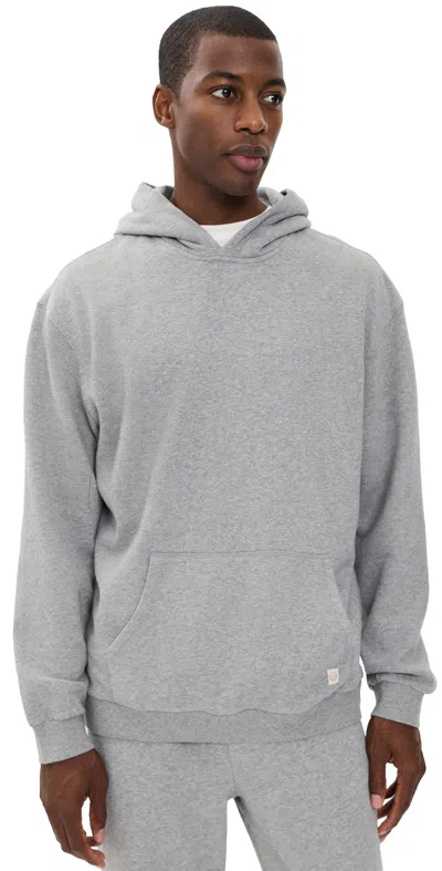 Marine Layer Relaxed Cloud 9 Fleece Hoodie Mid Heather Grey