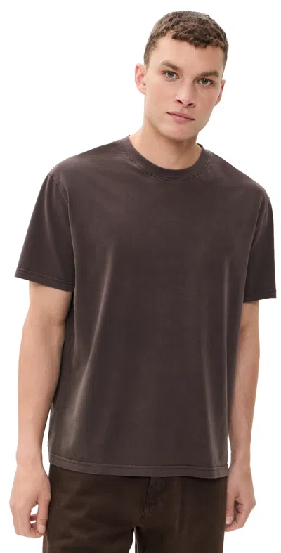 Marine Layer Relaxed Cloud 9 Sueded Jersey Tee Coffee