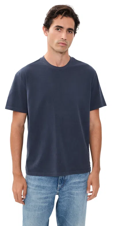 Marine Layer Relaxed Cloud 9 Sueded Jersey Tee Mood Indigo