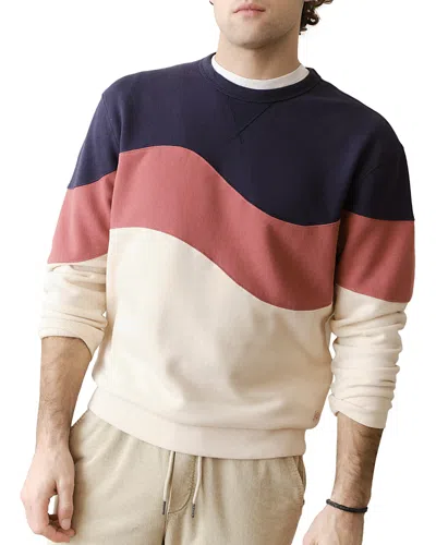 Marine Layer Relaxed Fit Cloud Crewneck Sweatshirt In Multi