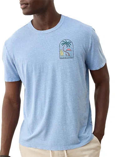 Marine Layer Relaxed Fit Graphic Tee In Blue