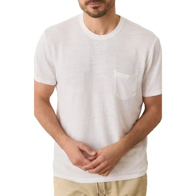 Marine Layer Relaxed Fit Hemp & Cotton T-shirt In White