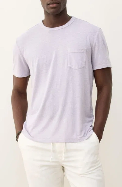 Marine Layer Relaxed Fit Hemp & Cotton T-shirt In Purple