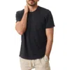 Marine Layer Relaxed Fit Hemp & Cotton T-shirt In Black