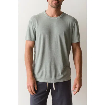Marine Layer Relaxed Hemp & Cotton T-shirt In Green