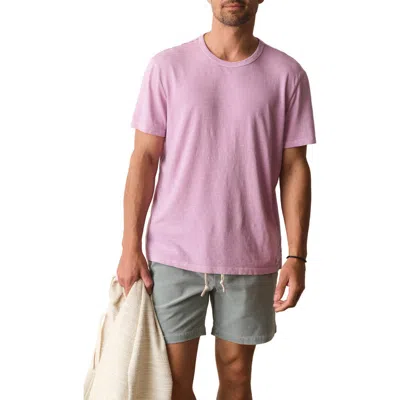 Marine Layer Relaxed Hemp Cotton T-shirt In Pink