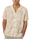 Marine Layer Resort Shirt In Faded Palm Print