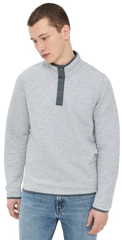 Marine Layer Reversible Corbet Pullover Charcoal/heather Grey