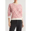 Marine Layer Reversible Raglan Sleeve Sweatshirt In Rose Space Dye