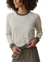 Marine Layer Reversible Raglan Sleeve Top In Blue