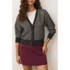 Marine Layer Robin Texture Cardigan In Gray