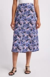 Marine Layer Ryan Slip Skirt In Floral Print