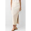 Marine Layer Sands Open Stitch Midi Sweater Skirt