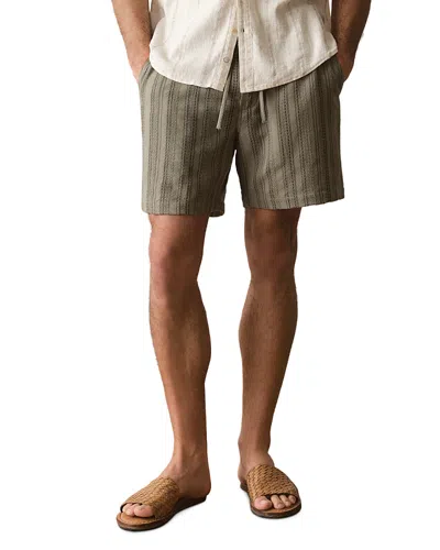Marine Layer Saturday 6.5 Dobby Shorts In Metallic