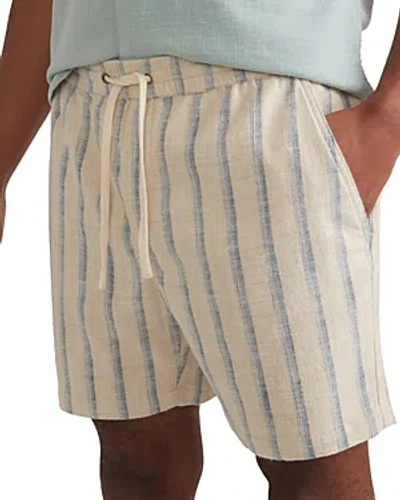 Marine Layer Saturday Beach 6 Shorts In Blue Stripe