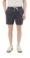 Marine Layer Saturday 6-inch Drawstring Beach Shorts In Gray
