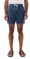 Marine Layer Saturday Beach Shorts 6 Vintage Indigo In Blue