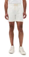 Marine Layer Saturday Beach Shorts 6 White In White