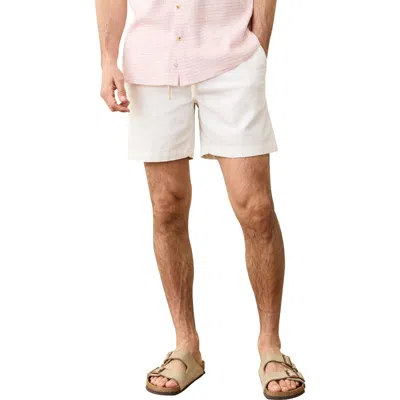Marine Layer Saturday Beach Shorts In White