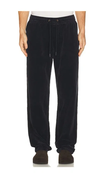 Marine Layer Saturday Corduroy Pant Relaxed Fit In Blue