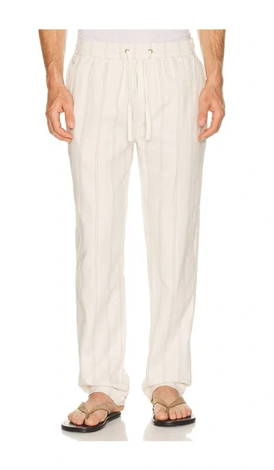 Marine Layer Saturday Hemp Beach Pant Slim Straight In White