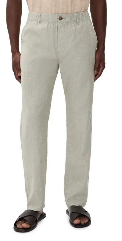 Marine Layer Saturday Hemp Chino Pants Olive In Green