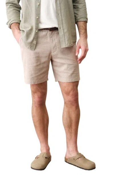 Marine Layer Saturday Hemp Chino Shorts In Nude