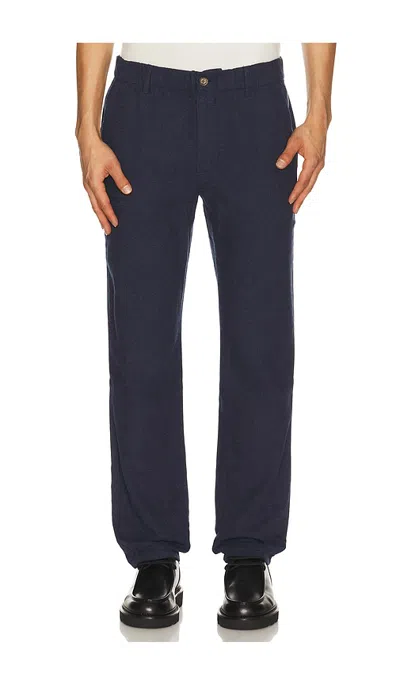 Marine Layer Saturday Houndstooth Chino Pants In Blue
