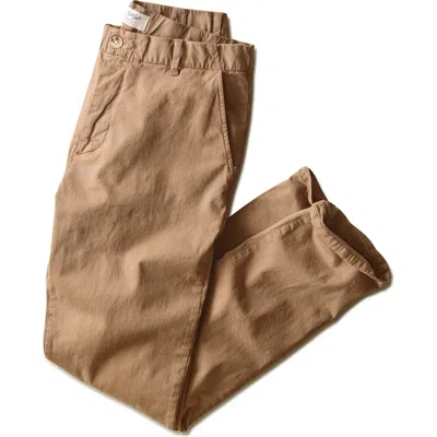 Marine Layer Saturday Slim Fit Twill Chinos In Nude