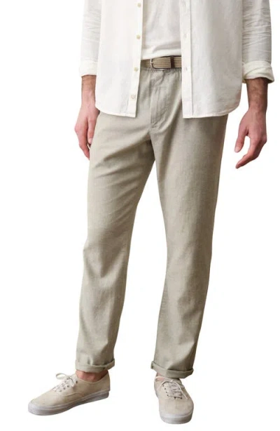 Marine Layer Saturday Slim Straight Leg Chinos In Green