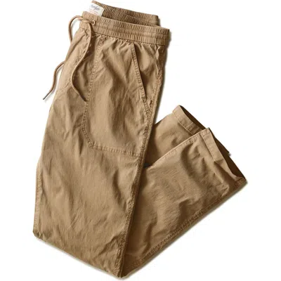 Marine Layer Saturday Straight Leg Camp Pants In Brown